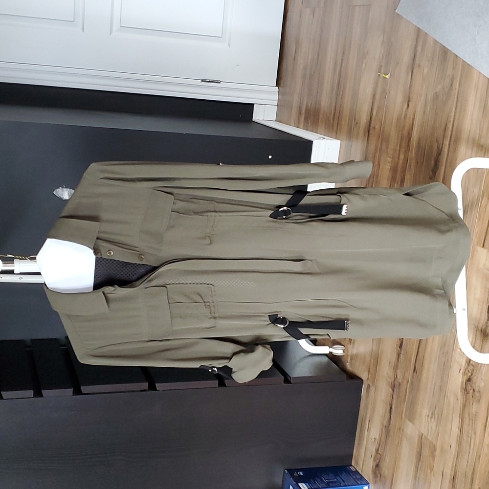 L.A.M.B. by Gwen Stefani Army Green Dress xs EUC